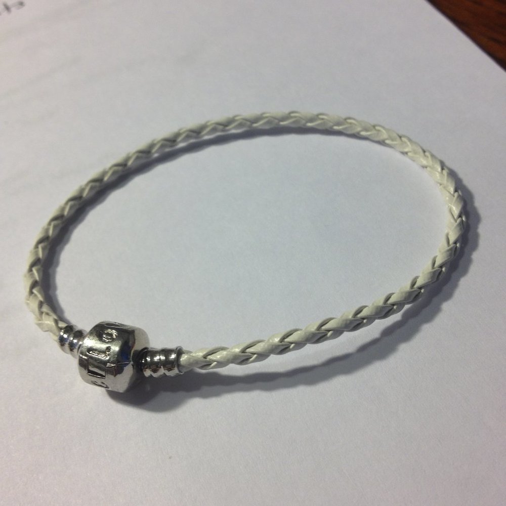 White Braided Bracelet